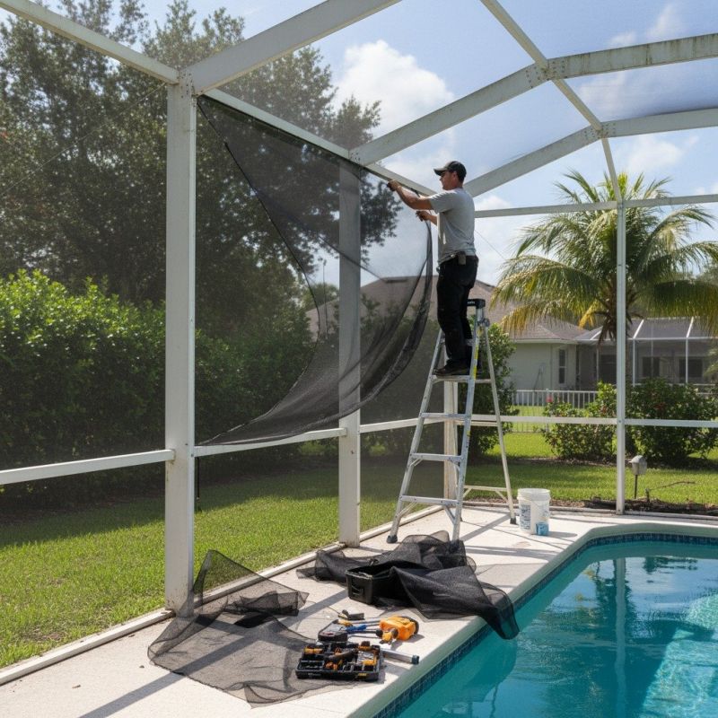 Pool Enclosure Repair