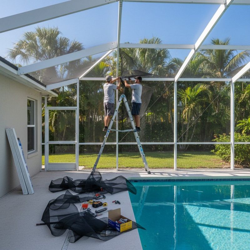 Pool Enclosure Repair detail