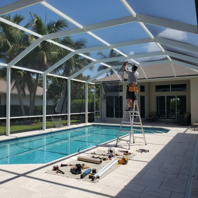 Pool Enclosure Repair detail