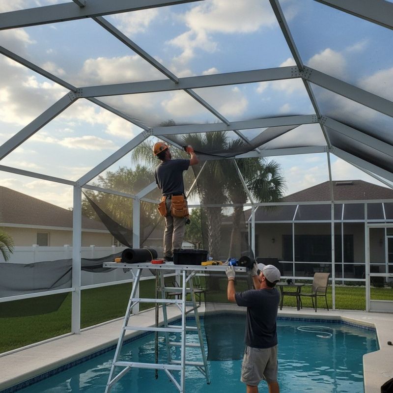 Pool Enclosure Repair detail